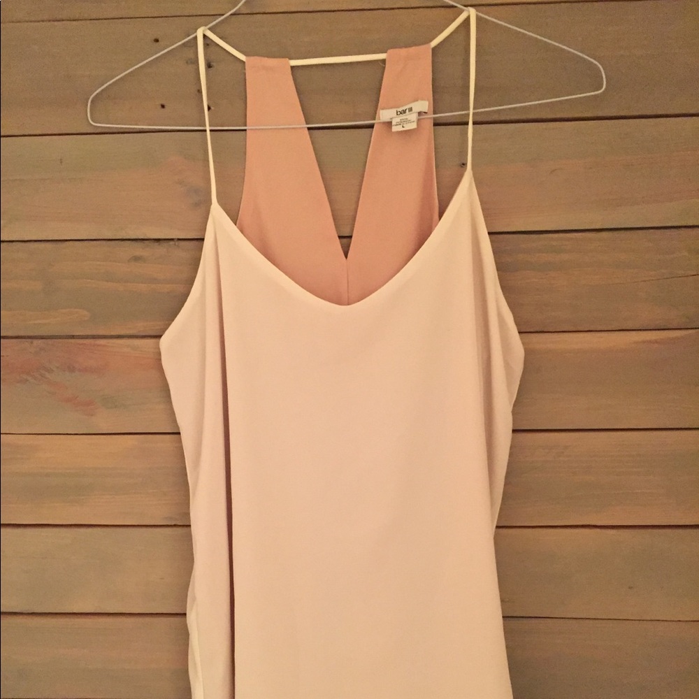 Sleeveless Strappy Neutral Classic Womens Tank Large